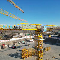 12 tonnes machines de construction à dessus plat 48m tour de grue de levage avec engrenage et composants de noyau de moteur prix concurrentiel