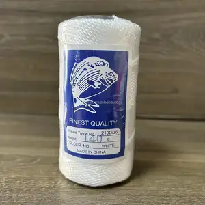 Chất lượng tốt nhất 210D/36 Nylon twine trọng lượng 300g 200g 140g màu trắng Sản xuất tại Trung Quốc