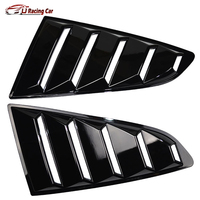 Une paire de persiennes de fenêtre arrière de voiture couvercle de fenêtre latérale arrière pour Ford Mustang 2015- 2018