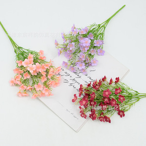 Fleurs artificielles en soie Dongchen Crafts, type Gypsophile, 35 cm, pour mariage, décoration intérieure, style pastoral - Product Image 4