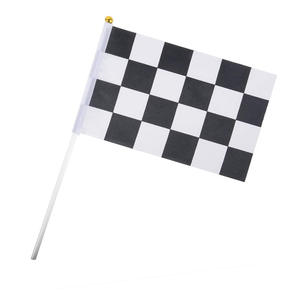 Bandera de mano de carreras n. ° 8 personalizable, Bandera de terminal de carreras F1 en blanco y negro para uso en oficina - Product Image 6