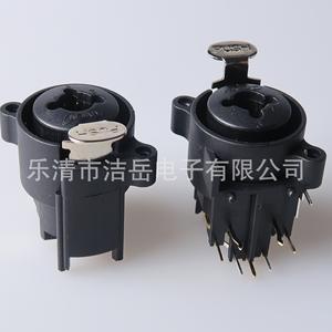 Conector XLR de 6 mm para Montaje en Panel, 6 Pines, Conector de Audio y Video para Teléfono, Negro - Product Image 4