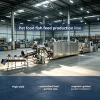 Ligne de production d'aliments pour animaux de compagnie, machine extrudeuse automatique pour la fabrication d'aliments pour chiens, chats et poissons, projet clé en main, acier inoxydable