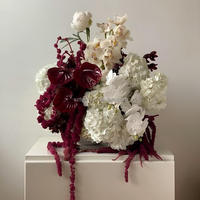 Fleurs artificielles couleur bordeaux pour mariages et fêtes |   Fleurs artificielles chinoises