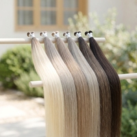 Cheveux brésiliens Remy à double trame, invisibles, Yaki, ondulés, cuticules alignées, 12-30 pouces, pré-épilés, sans colle, naturels et doux