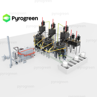 Système de production de biochar à lit fixe à courant descendant haute capacité Carbonisateur de biomasse Système industriel biomasse-énergie