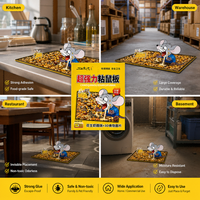 Piège à souris collant en gros d'usine avec couvercle anti-poussière, planche à colle imperméable à forte adhérence pour rongeurs