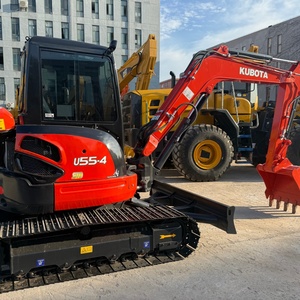 Mini-excavatrice Kubota U55-4 d'occasion, utilisable dans les espaces restreints, machine d'origine japonaise pour la réparation des allées résidentielles - Product Image 5