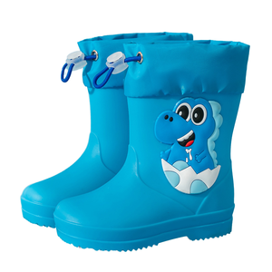 Botas de Lluvia para Niños, Diseño de Dibujos Animados, Antideslizantes, con Correa, Suela de Goma PVC Impermeable, Ligeras, Unisex, para Estudiantes - Product Image 1