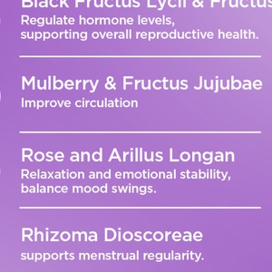 Chinaherbs Thé aux herbes naturel pour la fertilité féminine 8g*10 sachets, équilibre hormonal, régulation menstruelle, thé aux herbes pour réchauffer l'utérus, emballage en sachet - Product Image 5