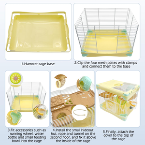 Cage à hamster moderne de luxe, grand espace, multi-niveaux, en plastique, pour la vente en gros aux animaleries - Product Image 4