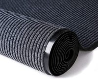 Dickes Rippen Design Fußmatten PVC-Träger Langer Teppich für den Eingang Außen dekoration Anti-Rutsch-Polyester Garage Clean Mats Factory