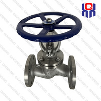 Vanne à soupape à bride en acier inoxydable, corps CF8, DN50 PN16, actionnée par volant, vanne de régulation industrielle