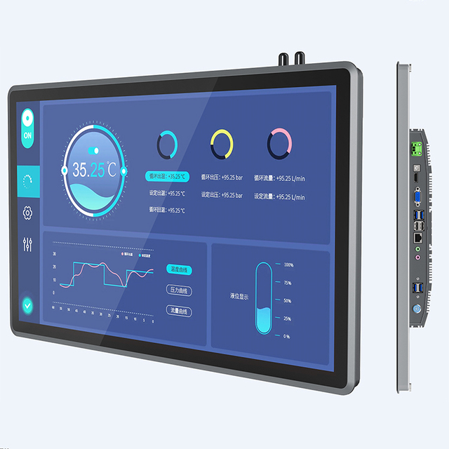 15.6 Inch Ip65 Window/Android/Linux 10 Point LCD Touchscreen Rugged All in One Fanless Embedded Industrial Panel Pc