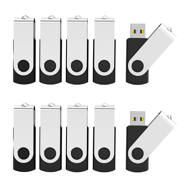 Factory Wholesale 8GB Swivel USB 2.0 Pen Drive Bulk Pack