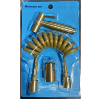 FSH OEM al por mayor, moderno pulverizador de bidé de mano de acero inoxidable 304 ecológico, set de shattaf musulmán para limpieza de inodoros y cocinas