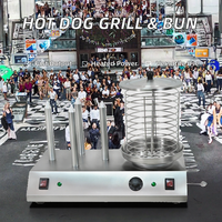 GUA Jieyi Nouvelle Machine Électrique à Hot-dogs et Saucisses Haute Productivité avec Chauffe-Pains et Cuiseur Vapeur 220V – Meilleure Vente