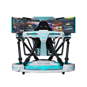 OCULEAP 2024 Racing Driving Simulator 6 Degrees Of Freedom 3 Screens Indoor Amusement Park VR Simulator Racing Game