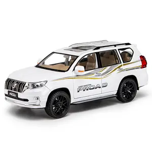 Diecast oyuncaklar Model araba 1:18 land cruiser araba toyota model araba oyuncak araçlar