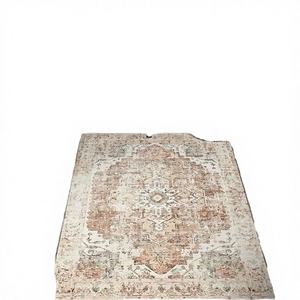 Alfombra Moderna de Diseño Oriental con Logotipo Personalizado, Fabricada a Máquina, de Poliéster, Color Gris Marfil, Lavable, de Pelo Corto, con Respaldo de PVC - Product Image 2