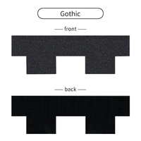 Tuile gothique en onyx noir Bardeaux d'asphalte imperméables et bitume