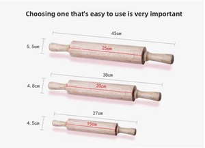 Supplier Safe Wood Rolling Pin Set Durable Commercial Grade Wooden Rolling Pin Professional Kitchen Tool for Bakeries & Cafes - Product Image 4