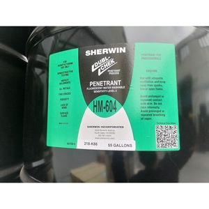 Penetrante Fluorescente Sherwin HM-604, 55 Galones, Lavable con Agua, Nivel de Sensibilidad 3, para Inspección de Metales - Product Image 2