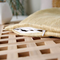 Innermor maison décorative prête à l'emploi 45x45 Simple Faux lin housse de coussin taie d'oreiller pour canapé-lit siège de voiture