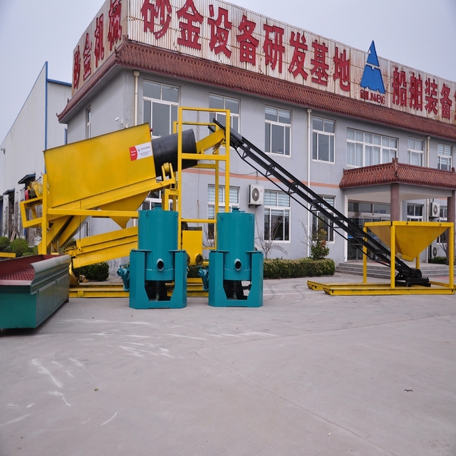 High Quality Automatic Portable Mobile Rotary Screen Gold Mining Machine Engine Pump Motor 50-400T/h Capacity for Gold Wash