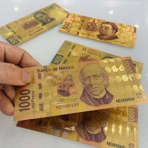 <span class=keywords><strong>3</strong></span>张新墨西哥电影道具镀金纸币500 1000道具货币纪念收藏 - Product Image 5