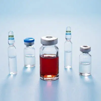 Tube à essai en verre transparent de 30 ml avec bouchon en caoutchouc pour l'analyse d'échantillons de sol