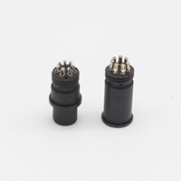Connecteur de câble étanche IP65 M12 7 broches mâle-femelle avec boîtier plastique électrique 10A