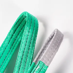 ตาโพลีเอสเตอร์เพื่อตาสีฟ้า Webbing สลิง2T 3M 50MM SF5:1สลิงเข็มขัด Webbing สลิงความปลอดภัย