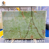 Belles dalles de pierre de marbre d'onyx de jade vert poli pour des tuiles d'onyx de mur de salle de bains de table