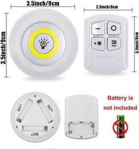 Mini LED sans fil intelligent à télécommande, intensité variable, pour éclairage décoratif de cuisine, placard, escalier, couloir, armoire de salle de bain - Vente en gros - Product Image 2