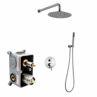 Ensemble de douche pour baignoire en laiton, système de douche de salle de bain moderne, ensembles de robinets mitigeurs, ensemble de douche