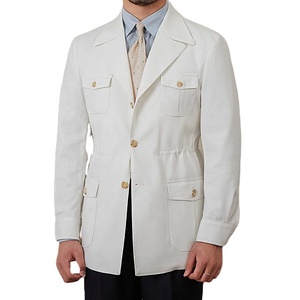 Nuova Giacca Primaverile da <span class=keywords><strong>Uomo</strong></span> in <span class=keywords><strong>Lino</strong></span> Stile Retrò Traspirante di Alta Qualità con Multi-tasche Casual - Product Image 2
