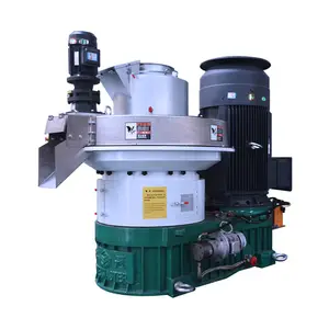 CE Certified Vertical Ring Die Wood Pellet Extruding Machine Biomass Rice Husk and Sawdust Straw Pelletizer with Reliable Motor