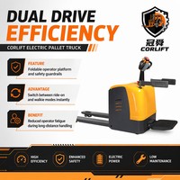 Transpalette Électrique Corlift 2000 kg, Modèle Industriel Entièrement Motorisé avec Plateforme, CBD20/CBD25/CBD30/CBD40 pour l'Empilage en Entrepôt