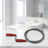 Herramienta Profesional Industrial de Acero para Limpiar Tuberías de Plomería - Desatascador de Espiral Manual con Manivela para Bloqueos en Drenajes de Baño