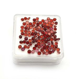 พลอยโกเมนสีแดงธรรมชาติทรงกลมเจียระไนสำหรับทำเครื่องประดับ ขนาด 3 มม. ราคาขายส่ง - Product Image 6