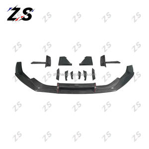 ZS pour Audi <span class=keywords><strong>A7</strong></span> C8 voiture pare-chocs avant lèvre mise à niveau RS7 Style <span class=keywords><strong>ABT</strong></span> fibre de carbone pare-chocs avant Kits de carrosserie pour Audi <span class=keywords><strong>A7</strong></span> C8 2019-2024 - Product Image 6