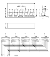 Afficheur LED à 7 segments à 5 chiffres de 0,39 pouce, lumière blanche, haute luminosité, pour affichage numérique de l'heure, module indicateur