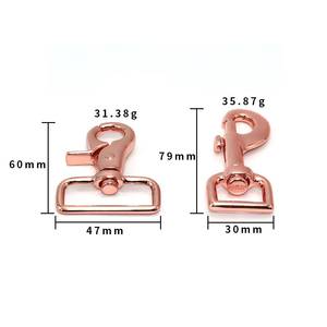 Mousqueton pivotant en métal de haute qualité en alliage de zinc pour laisse d'animal, sangle de sac et articles en cuir - Product Image 4