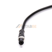 Connecteur Circulaire Étanche M8, Fiche Mâle/Femelle Surmoulée, Câble PUR, Réponse Rapide