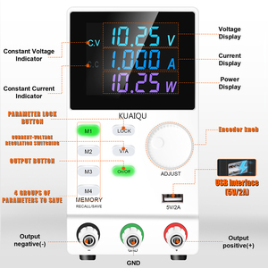 Kuaiqu SPPS1203D-RS232 + USB 120V 3A 360W đầu ra phòng thí nghiệm điều chỉnh băng ghế dự bị cung cấp điện pin lithium sạc thử nghiệm lão hóa - Product Image 2