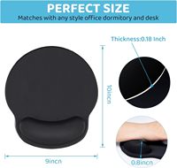 Tapis de souris repose-poignets ergonomique personnalisé, conception de massage repose-poignets, tapis de souris anti-douleur, tapis de clavier avec gel silicone