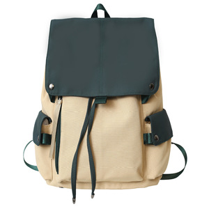 Sac d'école de voyage de grande capacité Sac à dos de collège pour fille et garçon Sac d'école à couleurs contrastées pour étudiant - Product Image 3