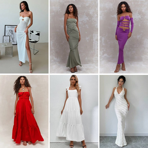 Vente en gros de robes décontractées à manches courtes pour femmes, tendance estivale, livraison aléatoire - Product Image 2