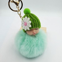 Vente en gros, petit sac cadeau artisanal, voiture, poupée en peluche, dessin animé, pendentif, poupée transfrontalière, fleur, pompon, porte-clés